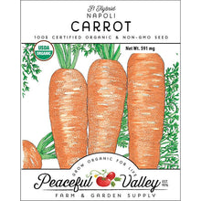 Load image into Gallery viewer, Napoli Carrot Seeds (Organic)