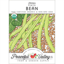 Load image into Gallery viewer, Pinto Bean Seeds (Organic)