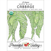 Load image into Gallery viewer, Napa Bilko Cabbage Seeds (Organic)