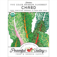 Load image into Gallery viewer, Five Color Silverbeet Chard Seeds (Organic)