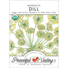 Load image into Gallery viewer, Mammoth Dill Seeds (Organic)