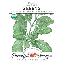 Load image into Gallery viewer, Arugula Greens Seeds (Organic)