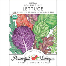 Load image into Gallery viewer, Gourmet Mix Lettuce Seeds (Organic)