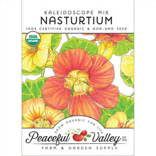 Load image into Gallery viewer, Kaleidoscope Mix Nasturtium Seeds (Organic)