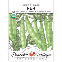 Load image into Gallery viewer, Sugar Snap Pea Seeds (Organic)