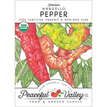Load image into Gallery viewer, Nardello Sweet Pepper Seeds (Organic)