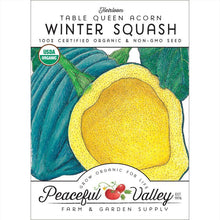 Load image into Gallery viewer, Table Queen Acorn Winter Squash Seeds (Organic)