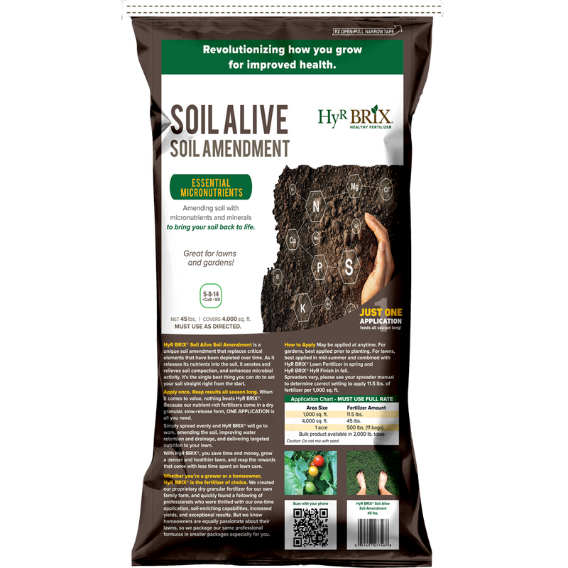 Hyr Brix Soil Alive 45lb – Guilford Garden Center