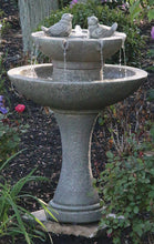 Load image into Gallery viewer, FT- 34" Tranquility Spill Fountain With Birds- Classic Cliff Patina
