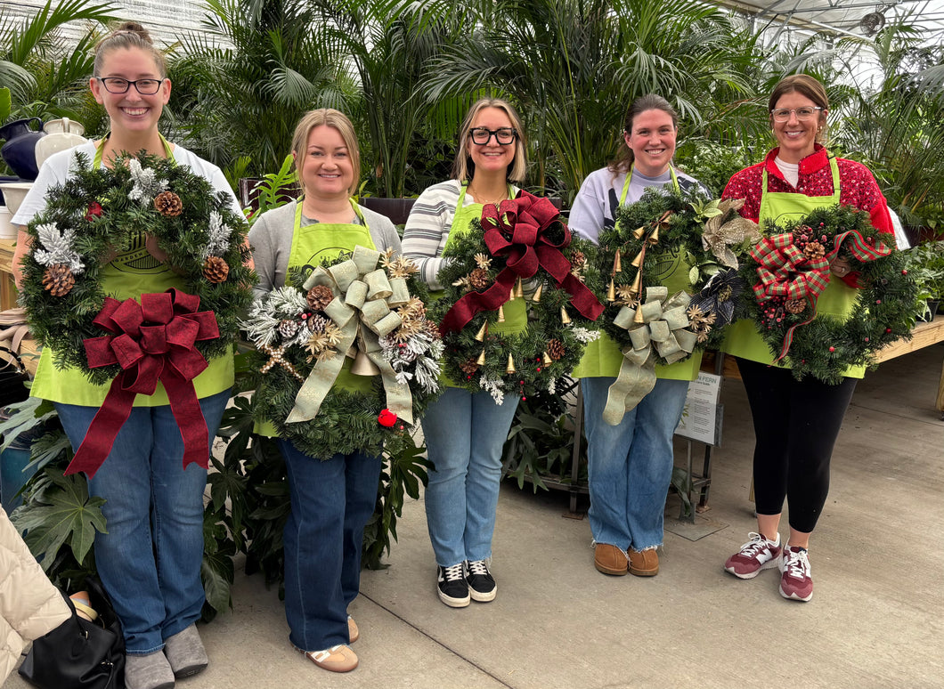 December 14th @ 2pm - Live Wreath Workshop