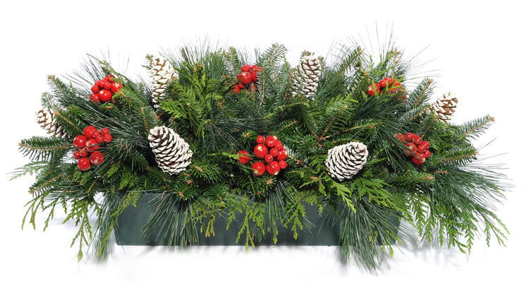 XMAS Standard Mixed Greenery Centerpiece