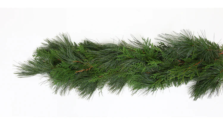 XMAS 25ft Mixed White Pine/Cedar Garland