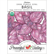 Load image into Gallery viewer, Dark Purple Opal Basil Seeds (Organic)
