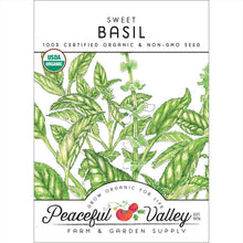 Load image into Gallery viewer, Sweet Basil Seeds (Organic)
