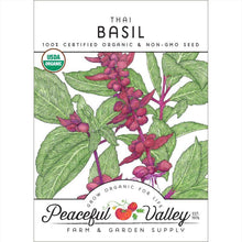 Load image into Gallery viewer, Thai Basil Seeds (Organic)
