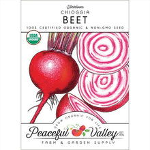 Load image into Gallery viewer, Chioggia Beet Seeds (Organic)
