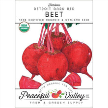 Load image into Gallery viewer, Detroit Dark Red Beet Seeds (Organic)
