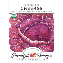 Load image into Gallery viewer, Express Red Cabbage Seeds (Organic)
