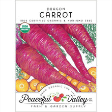 Load image into Gallery viewer, Dragon Carrot Seeds (Organic)
