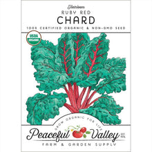 Load image into Gallery viewer, Red Ruby Chard Seeds (Organic)

