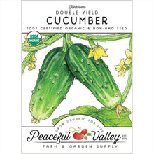 Load image into Gallery viewer, Double Yield Cucumber Seeds (Organic)
