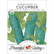 Load image into Gallery viewer, Marketmore 76 Cucumber Seeds (Organic)
