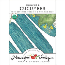 Load image into Gallery viewer, Muncher Cucumber Seeds (Organic)
