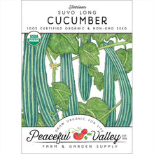 Load image into Gallery viewer, Suyo Long Cucumber Seeds (Organic)
