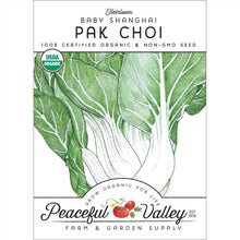 Load image into Gallery viewer, Pak Choi  Baby Shanghai Greens Seeds (Organic)
