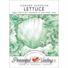 Load image into Gallery viewer, Iceberg Superior Lettuce Seeds (Organic)
