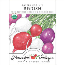 Load image into Gallery viewer, Easter Egg Mix Radish Seeds (Organic)
