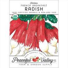 Load image into Gallery viewer, French Breakfast Radish Seeds (Organic)
