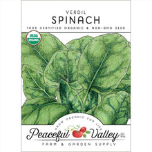 Load image into Gallery viewer, Verdil Spinach Seeds (Organic)
