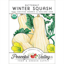 Load image into Gallery viewer, Butternut Winter Squash Seeds (Organic)
