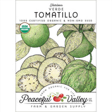 Load image into Gallery viewer, Verde Tomatillo Seeds (Organic)
