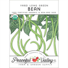Load image into Gallery viewer, Yard Long Pole Bean Seeds (Organic)
