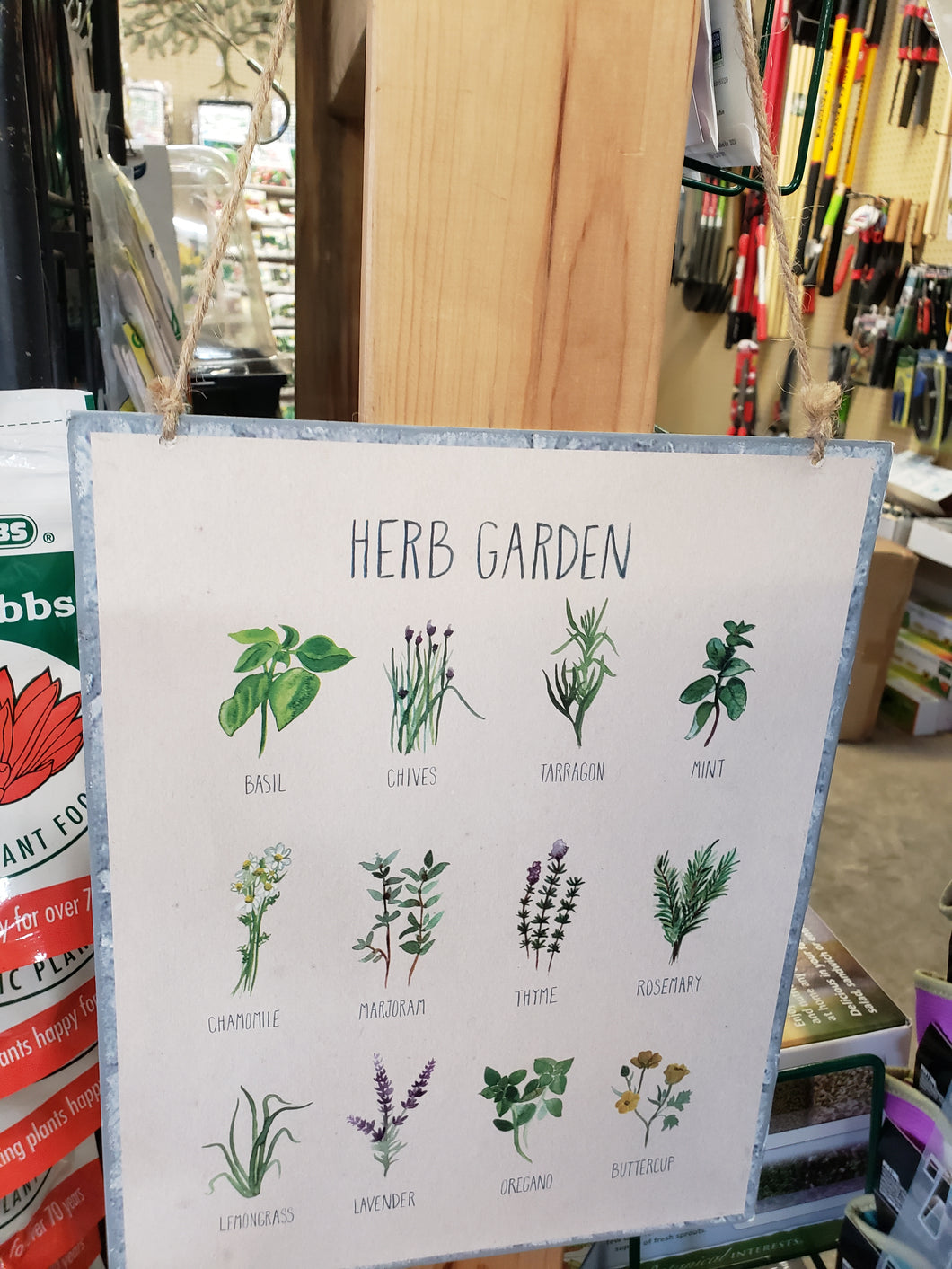 Herb Garden Plaque