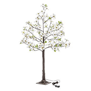 Lighted Faux Dogwood 4'
