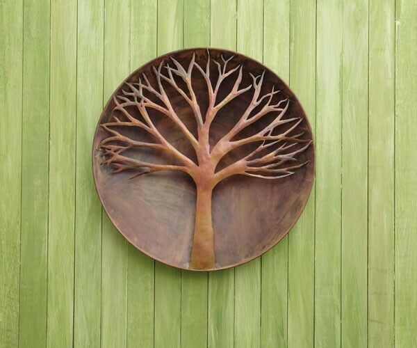 Tree Disc Flamed Copper